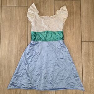 Vintage 1994 Thumbelina Costume Dress Don Bluth Size 4-6 Made in USA Fairy